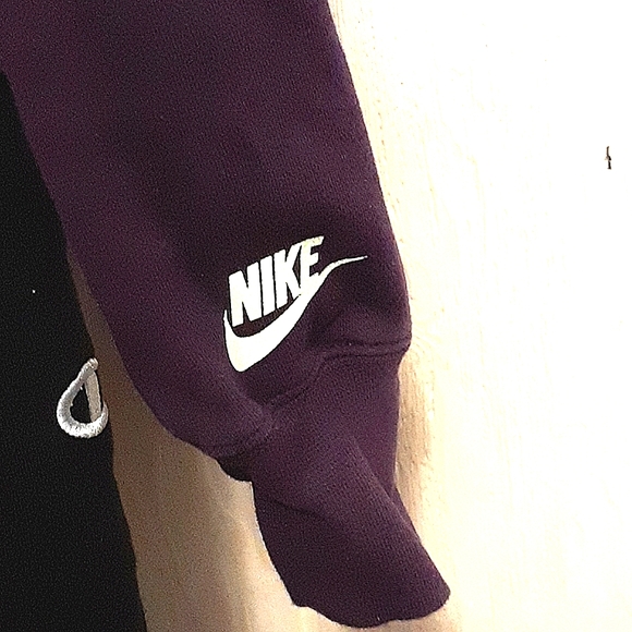 **3/$25**NIKE Girl's Hoodie - Light Reflecting Pink Rib Detail -Fluorescent Logo - Picture 4 of 8